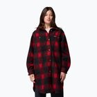 Жіноча сорочка Columbia Wildbest Venture Long Fleece Coat mountain red blurred ombre