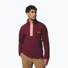 Чоловіча флісова кофта Columbia Helvetia II Half Snap Fleece rich wine