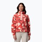 Кофта флісова жіноча Columbia Helvetia II Printed Cropped Half Snap poppy red/sunscape