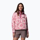 Кофта флісова жіноча Columbia Helvetia II Printed Cropped Half Snap rosette/sprayflower