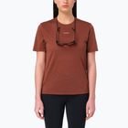 Футболка для бігу жіноча Salomon Shakeout Core SS Tee burnt umber
