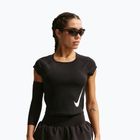 Футболка для бігу жіноча Nike Swoosh Run Dri-Fit black/white/white