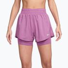 Шорти жіночі Nike One Dri-Fit High-Waisted 3" 2In1 light magenta/white