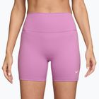Жіночі шорти Nike One High-Waisted Biker 5" light magenta/white