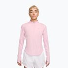Жіноча бігова лонгслівка Nike Tempo Swoosh Run Dri-Fit 1/4-Zip pink foam/white