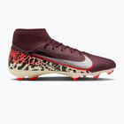 Кросівки футбольні чоловічі Nike United Mercurial Superfly 10 Academy MG burgundy crush/metallic silver