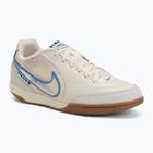 Кросівки футбольні чоловічі Nike Tiempo Streetgato PRM IC coconut milk/gum medium brown/blue crystal