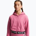 Кофта дитяча Nike Pro Fleece Dri-Fit Full-Zip peony/peony/black/white