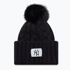 Шапка зимова жіноча New Era Cable Wide New York Yankees black