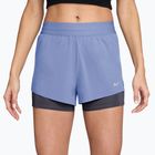 Шорти для бігу жіночі Nike Swift Mid-Rise 2in1 aluminum/royal tint