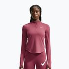 Кофта для бігу жіноча Nike Tempo Dri-Fit 1/4 Zip pink smoke