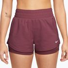 Шорти для тренувань жіночі Nike One pink smoke/white