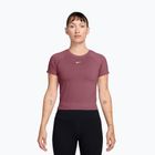 Футболка для тренувань жіноча Nike Pro Seamless pink smoke/white