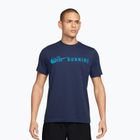 Футболка для бігу чоловіча Nike Dri-Fit Running T-Shirt midnight navy/light current blue
