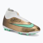 Футбольне взуття дитяче Nike Jr. Mercurial Superfly 11 Academy "Kylian Mbappé" metallic gold/green glow