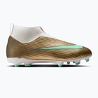 Футбольне взуття дитяче Nike Jr. Mercurial Superfly 11 Academy "Kylian Mbappé" metallic gold/green glow