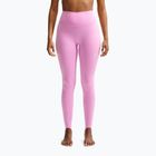 Легінси для тренувань жіночі Nike One pink rise/white