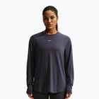 Лонгслів для тренувань жіночий Nike One Relaxed Dri-Fit gridiron/white
