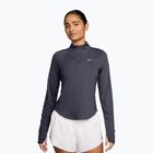 Лонгслів для бігу жіночий Nike Tempo Swoosh Run Dri-Fit 1/4-Zip LS gridiron/white
