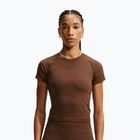 Футболка для тренувань жіноча Nike Pro Seamless Dri-Fit SS cacao wow