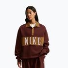 Кофта жіноча Nike Studio Fleece Medium Weight mystic dates/light british tan/sail