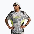 Футболка для бігу чоловіча Nike Dri-FIT Printed SS smoke grey/black/light lemon twist