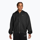 Кофта жіноча Nike Studio Fleece Medium Weight Oversized Full Zip total black/sail