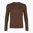 Лонгслів чоловічий Patagonia Cap Cool Daily Boardshort Logo LS berm brown - light berm brown x-dye