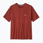 Футболка чоловіча Patagonia Boardshort Logo Pocket Responsibili rusty red