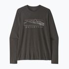 Лонгслів чоловічий Patagonia Cap Cool Trail Stratapeaks ink black