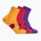 Шкарпетки HOKA Quarter Run Sock 3-Pack egg yolk/cerise/virtual violet