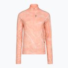 Кофта для бігу жіноча HOKA Skyform Half Zip CLF PRT sunstone print