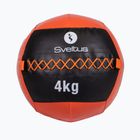 М'ячі медичний (волбол) Sveltus Wall Ball 4 кг black/red