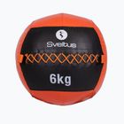 М'ячі медичний (волбол) Sveltus Wall Ball 6 кг black/red