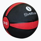 Медичний м'яч Sveltus 3 кг чорний/червоний