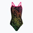 Купальник суцільний жіночий Arena Reticulum One Piece black/fresia rose