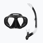 Набір для снорклінгу arena Premium Snorkeling Set black/clear/black