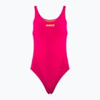 Купальник суцільний жіночий Arena Team Swim Tech Solid freak rose/soft green