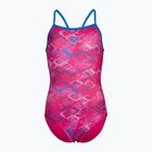 Купальник суцільний дитячий arena Daly Light Drop Back freak rose/blue china