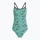 Купальник суцільний жіночий arena Escape Challenge Back black/water blue multi