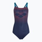 Купальник суцільний жіночий arena Foggy Dots Swim Pro Back navy / blue cosmo