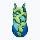 Купальник суцільний дитячий arena Star Shaped Swim Tech л blue river/soft green/multi