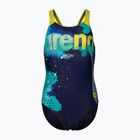 Купальник суцільний дитячий arena Light Tricks Swim Pro Back navy/soft green/multi