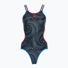Купальник суцільний жіночий arena  One Fireflow Double Cross blue river/red/black multi