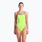 Купальник суцільний жіночий arena Lace Back Solid artic lime/future dusk
