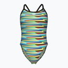 Купальник суцільний жіночий arena Racing Stripe Xcriss Cross black multi/black