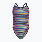 Купальник суцільний жіночий arena Racing Stripe Xcriss Cross navy multi/navy