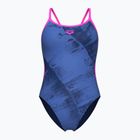 Купальник суцільний жіночі arena Arch Lace Back multi blue/navy/shocking pink