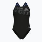 Купальник суцільний жіночі arena Flowing V Back black/navy