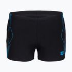 Плавки-боксерки чоловічі arena Graphic Swim Short black/turquoise